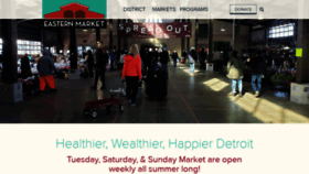 What Easternmarket.org website looked like in 2020 (3 years ago)