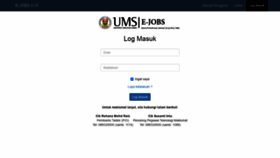 What Ejobs.ums.edu.my website looked like in 2020 (3 years ago)