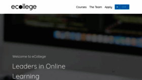What Ecollege.ie website looked like in 2020 (3 years ago)