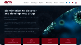 What Enyopharma.com website looked like in 2020 (3 years ago)
