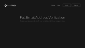 What Emailverify.com website looked like in 2020 (3 years ago)