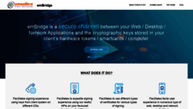 What Embridge.emudhra.com website looked like in 2020 (3 years ago)