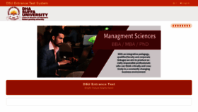 What Etest.dsu.edu.pk website looked like in 2020 (3 years ago)