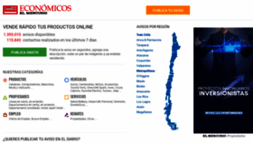 What Economicos.cl website looked like in 2020 (3 years ago)