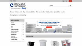 What Epackagesupply.com website looked like in 2020 (3 years ago)