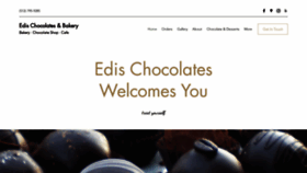 What Edischocolates.com website looked like in 2020 (3 years ago)