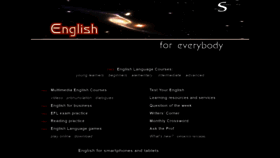 What English-online.org.uk website looked like in 2020 (3 years ago)