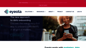 What Eyeota.net website looked like in 2020 (3 years ago)