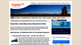 What Expatsblog.com website looked like in 2020 (3 years ago)