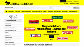 What Elchschilder.de website looked like in 2020 (3 years ago)