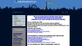 What Europeansafelist.com website looked like in 2020 (3 years ago)