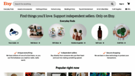 What Etsy.com website looked like in 2020 (3 years ago)