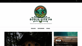 What Ecolo-gite.fr website looked like in 2020 (3 years ago)
