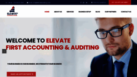 What Elevateauditing.com website looked like in 2020 (3 years ago)