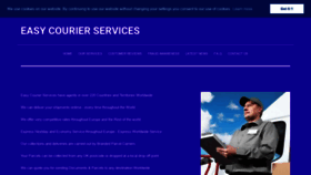 What Easycourier.co.uk website looked like in 2020 (3 years ago)