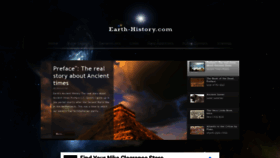 What Earth-history.com website looked like in 2020 (3 years ago)