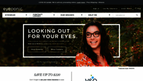 What Eyeconic.com website looked like in 2020 (3 years ago)