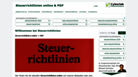 What Einkommensteuerrichtlinien.de website looked like in 2020 (3 years ago)