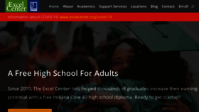 What Excelcenter.org website looked like in 2020 (3 years ago)