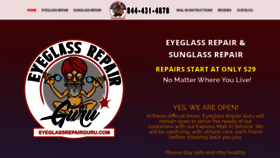 What Eyeglassrepairguru.com website looked like in 2020 (3 years ago)