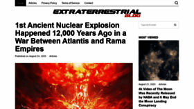 What Extraterrestrialblog.net website looked like in 2020 (3 years ago)