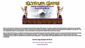 What Elysiumgates.com website looked like in 2020 (3 years ago)