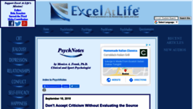 What Excelatlife.com website looked like in 2020 (3 years ago)