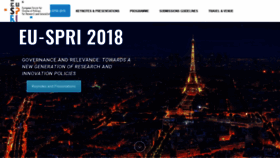 What Euspri2018.paris website looked like in 2020 (3 years ago)
