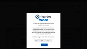 What E-liquidesfrance.fr website looked like in 2020 (3 years ago)