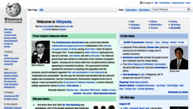 What En.wikipedia.org website looked like in 2020 (3 years ago)