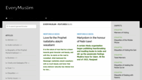 What Everymuslim.co.za website looked like in 2020 (3 years ago)