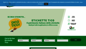 What Etichettetico.it website looked like in 2020 (3 years ago)