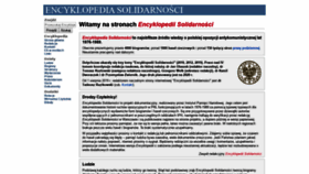 What Encyklopedia-solidarnosci.pl website looked like in 2020 (3 years ago)