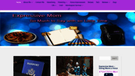 What Expressivemom.com website looked like in 2020 (3 years ago)