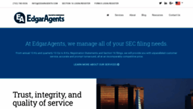 What Edgaragents.com website looked like in 2020 (3 years ago)