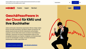 What Exact.de website looked like in 2020 (3 years ago)