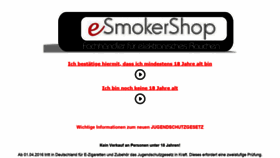 What Esmokershop.de website looked like in 2020 (3 years ago)