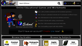 What Ezschool.com website looked like in 2020 (3 years ago)