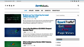 What Earnperinstall.com website looked like in 2020 (3 years ago)
