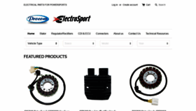 What Electrosport.com website looked like in 2020 (3 years ago)