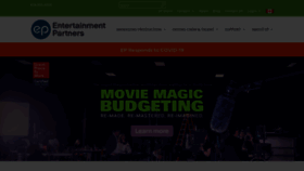 What Entertainmentpartners.com website looked like in 2020 (3 years ago)