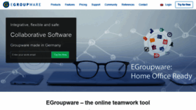 What Egroupware.org website looked like in 2020 (3 years ago)