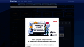 What E-leiloes.pt website looked like in 2020 (3 years ago)
