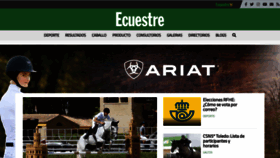 What Ecuestre.es website looked like in 2020 (3 years ago)