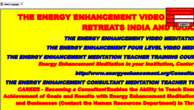 What Energyenhancement.org website looked like in 2020 (3 years ago)