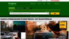What Europcar.se website looked like in 2020 (5 years ago)