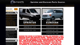 What Europarts-sd.com website looked like in 2020 (3 years ago)
