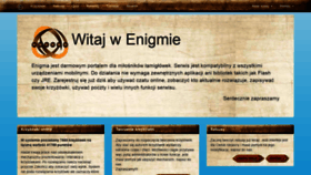 What Enigma.org.pl website looked like in 2020 (3 years ago)