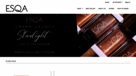 What Esqacosmetics.com website looked like in 2020 (3 years ago)