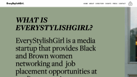 What Everystylishgirl.com website looked like in 2020 (3 years ago)